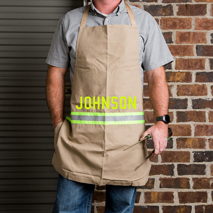 Firefighter Personalized TAN Cooking Apron