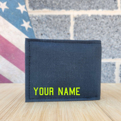 Firefighter Personalized BLACK Captain Wallet