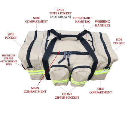 Firefighter Personalized Station Duffle Gym Bag